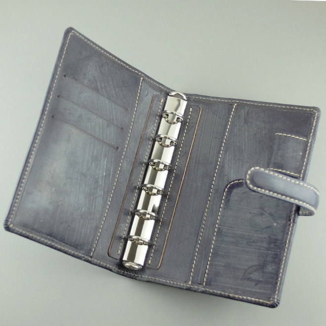 youichi12051205全て黒本革ミニ6穴バインダー用ペンホルダー付 本店限定/数量限定】【ベルト付き】 システム手帳 ミニ6穴