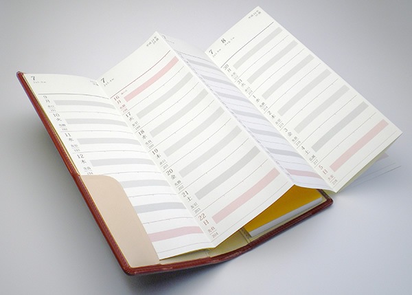 超整理手帳 ロディアNO.8 兼用カバー【ブライドルレザー&素ヌメ革】 / 日本製