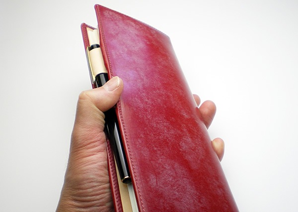 超整理手帳 ロディアNO.8 兼用カバー【ブライドルレザー&素ヌメ革】 / 日本製