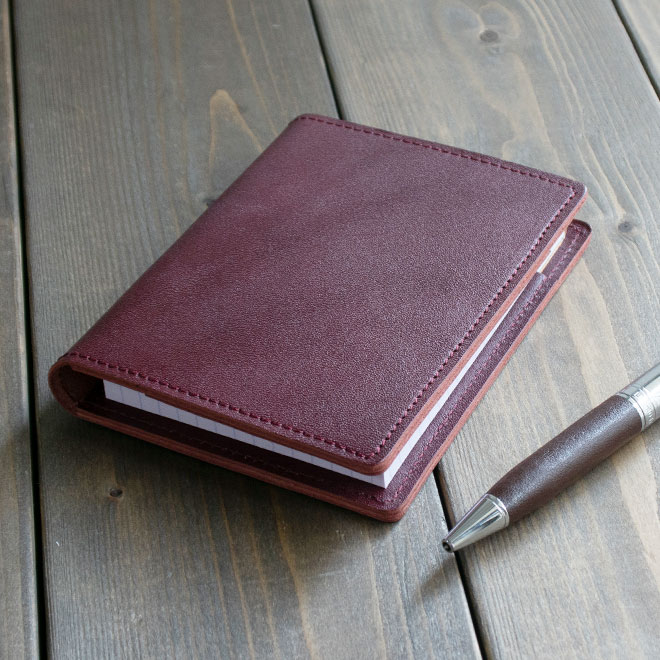 【ヨコ開き】ロディア カバー No.11 用 革【脱クロムレザー・切り目】横型 本革 日本製