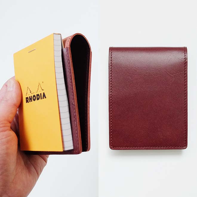 【タテ開き】ロディア カバー No.11 用 革【脱クロムレザー・切り目】縦型 本革 日本製