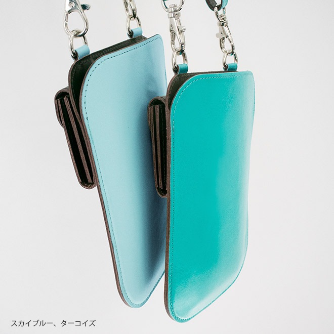 【 ミニ財布 付き】本革 スマホショルダー 財布 【ヴァリアスカラー】 日本製
