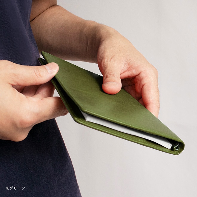 【スリムタイプ】システム手帳 バイブル サイズ【栃木レザー】 バイブルスリム 6穴 バインダー 日本製