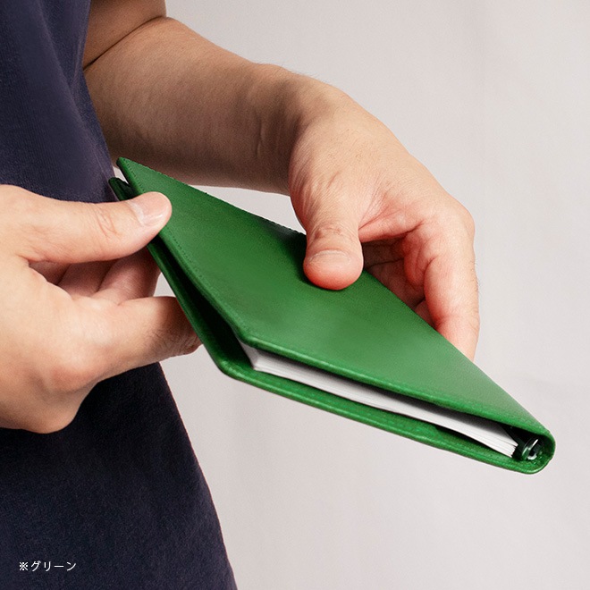 【スリムタイプ】システム手帳 バイブル サイズ 【ヴァリアスカラー】 本革 ６穴 バインダー / 日本製