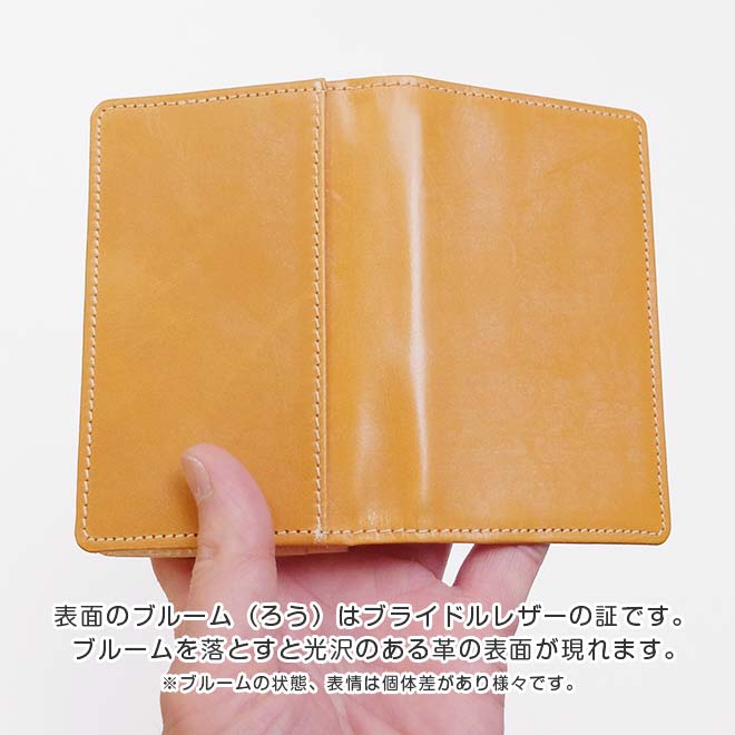 定番 名刺入れ 【ブライドルレザー&素ヌメ革】 カードケース 本革 日本製