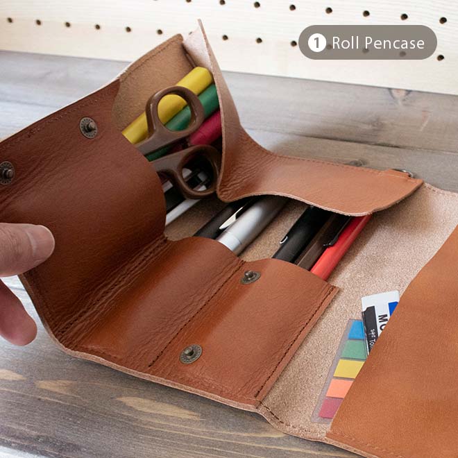 【3WAY】本革 ロールペンケース 「トランスポケット」【脱クロムレザー】 本革 ウォールポケット/ペンスタンド 日本製