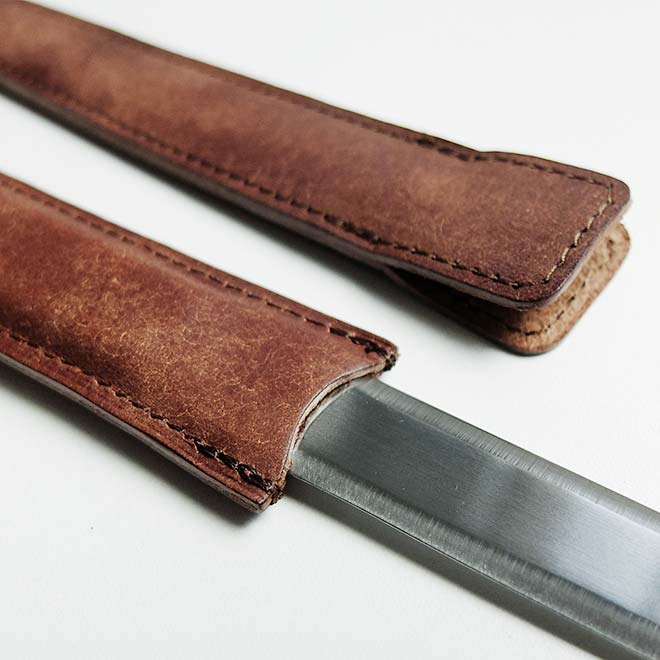 革で包んだ ペーパーナイフ 【プエブロレザー】 レターナイフ / 本革