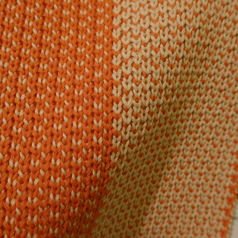 Checkerboard Knit Tangelo (K5299/01)