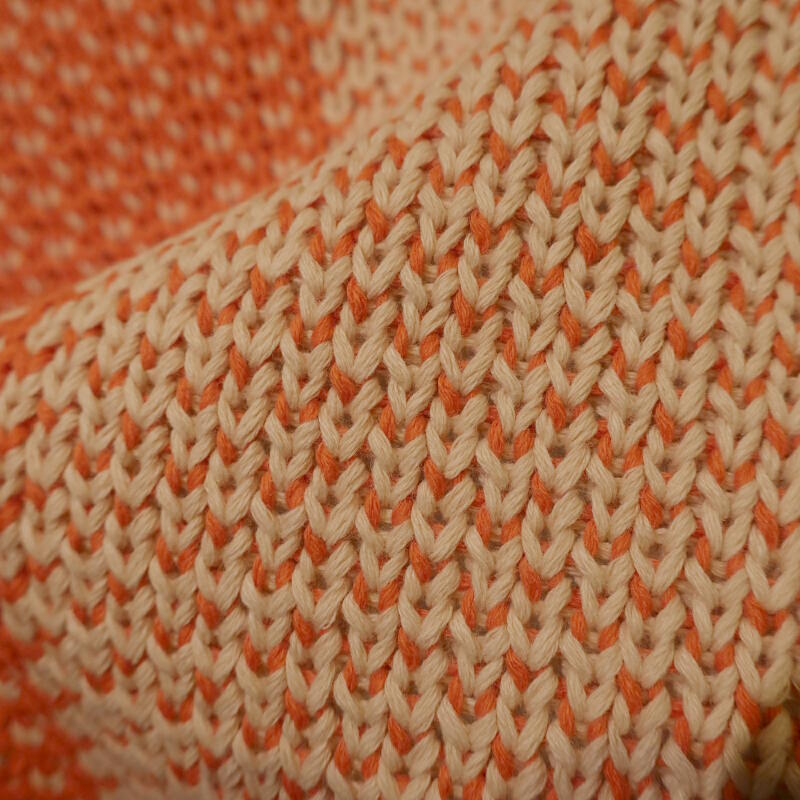 Checkerboard Knit Tangelo (K5299/01)