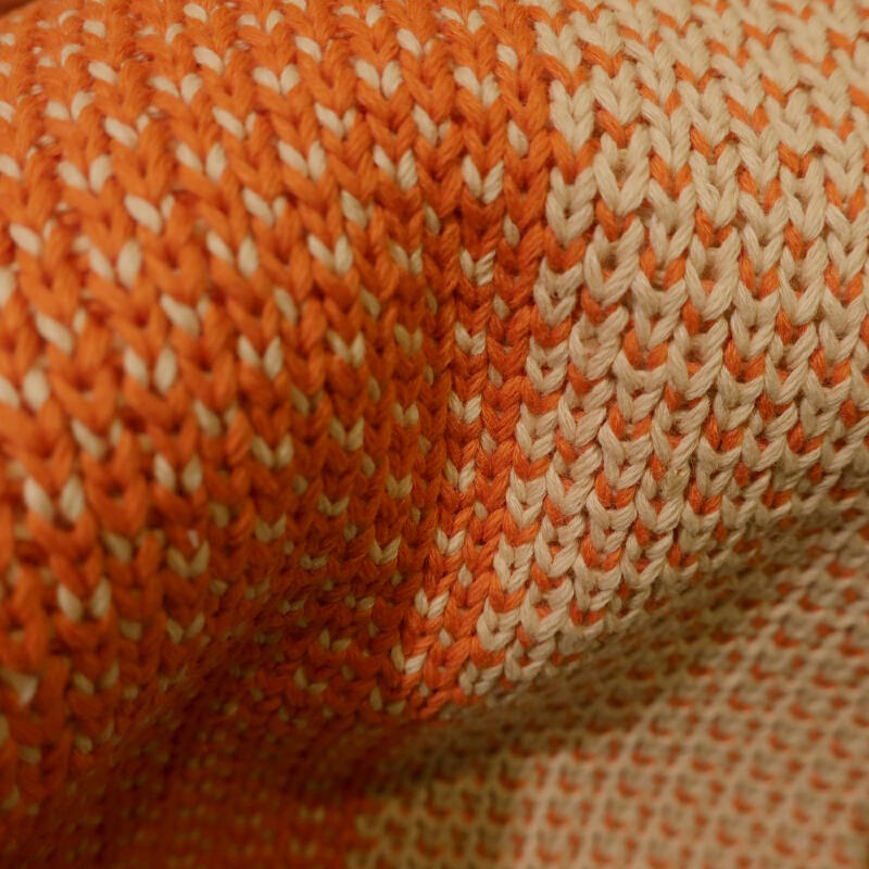 Checkerboard Knit Tangelo (K5299/01)