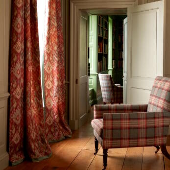 Lowick Plaid terracotta (F4628-02)