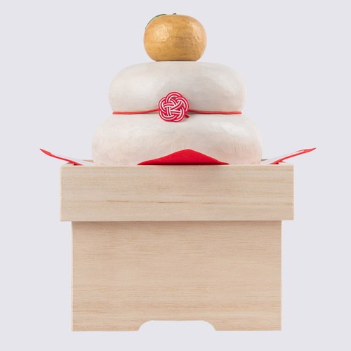 木彫りの鏡餅 【12月初旬ごろお届け分確保】 | 仏像フィギュアのイスム
