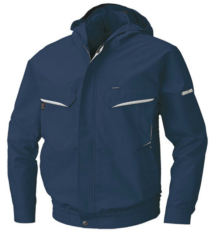 KU90480 長袖ブルゾン フード付  春夏用  空調風神服 バッテリー ファン コードは別売り