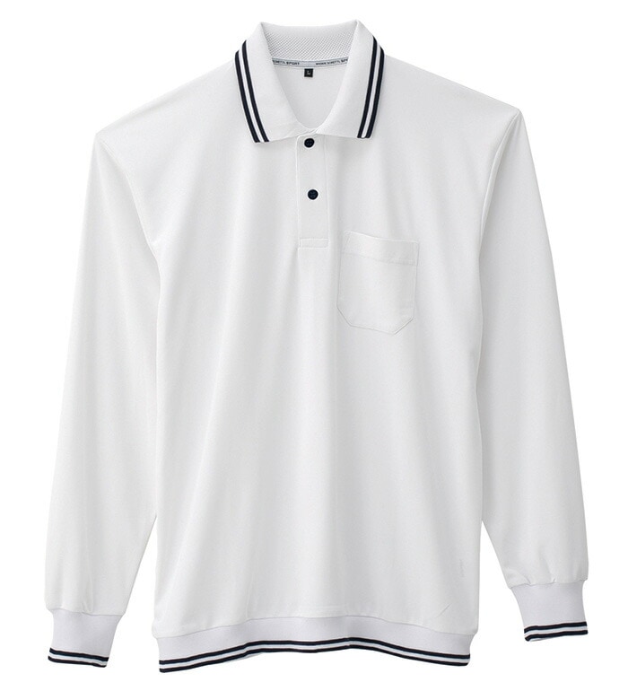 A188 裾ジャージ長袖ポロ ANDARE SCHIETTI アンドレ スケッティ byコーコス信岡 CO-COS  Tシャツ ポロシャツ長袖ポロシャツ メンズ レディース