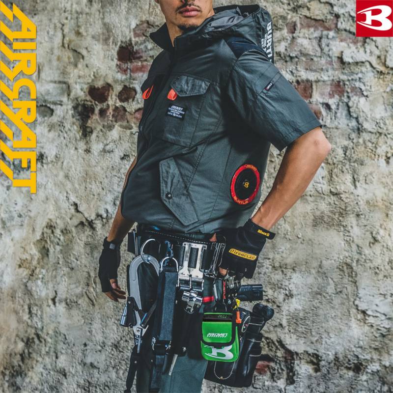 バートル BURTLE AC1156 パーカー半袖ブルゾン AIR CRAFT エアークラフト メンズ レディース 単品 作業服 作業着