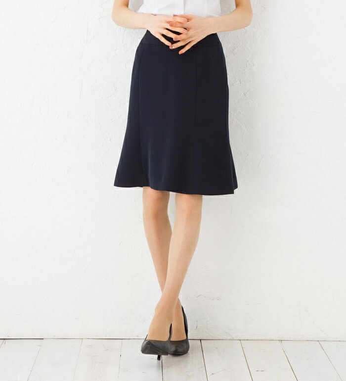美形シリーズ  着心地と美シルエットにこだわった究極のリラックスマーメイドスカート  事務服 企業制服 オフィスユニフォーム 通勤にもおすすめ！ ビジネス オフィス 春夏ビジネス 通販 楽天  ひざ丈 きれいめ