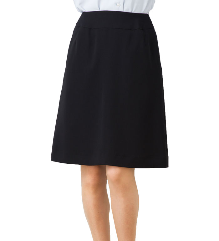 夏の快適美形Aラインスカート 事務服 オフィス制服 神馬 SELECT STAGE 2018SS ひざ丈 きれいめ