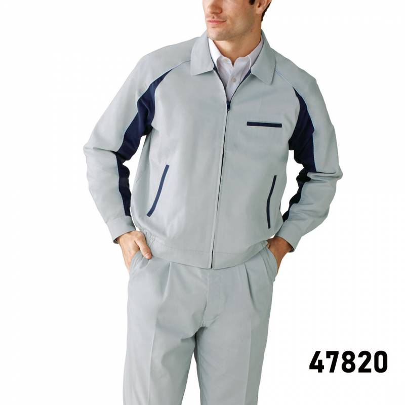 自重堂 47820 長袖 ブルゾン 吸汗速乾 ストレッチ 制電 メンズ レディース 春夏 作業服 作業着