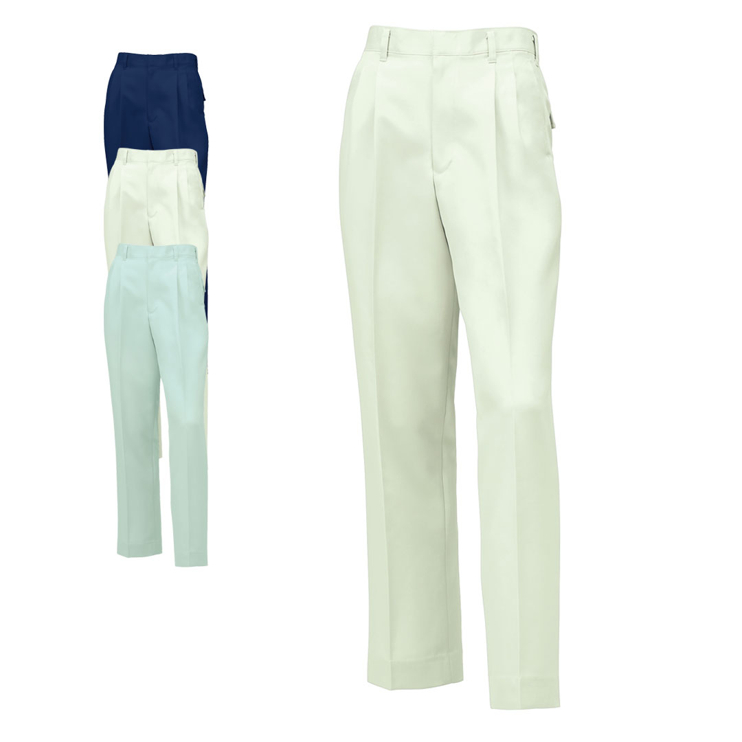 31517 ツータック パンツ クロダルマ 制電 防汚 メンズ 秋冬 作業服 作業着 ズボン スラックス 2024AW