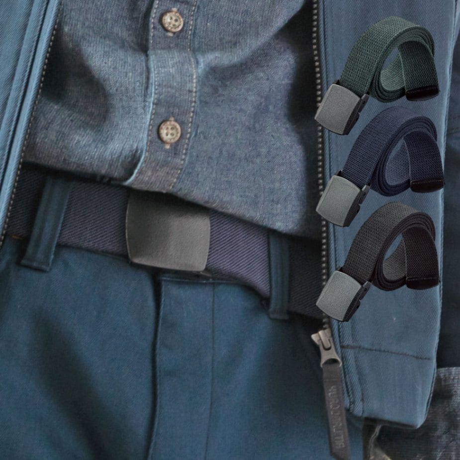 010 ストレッチ ベルト 制電 クロダルマ メンズ レディース 春夏秋冬 作業服 作業着 2025SS