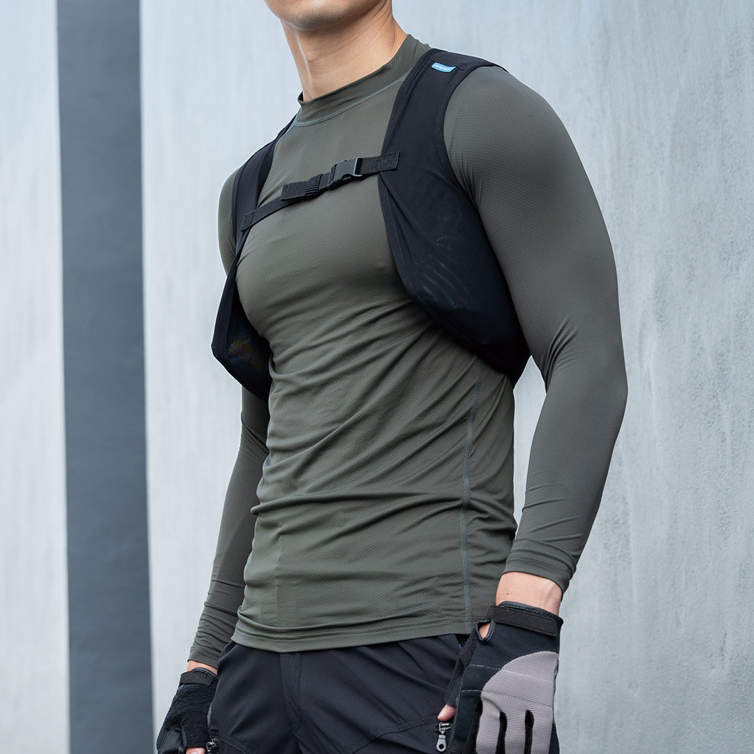 26534 メッシュ ベスト (単品) クロダルマ 2025SS 魔法の保冷剤対応