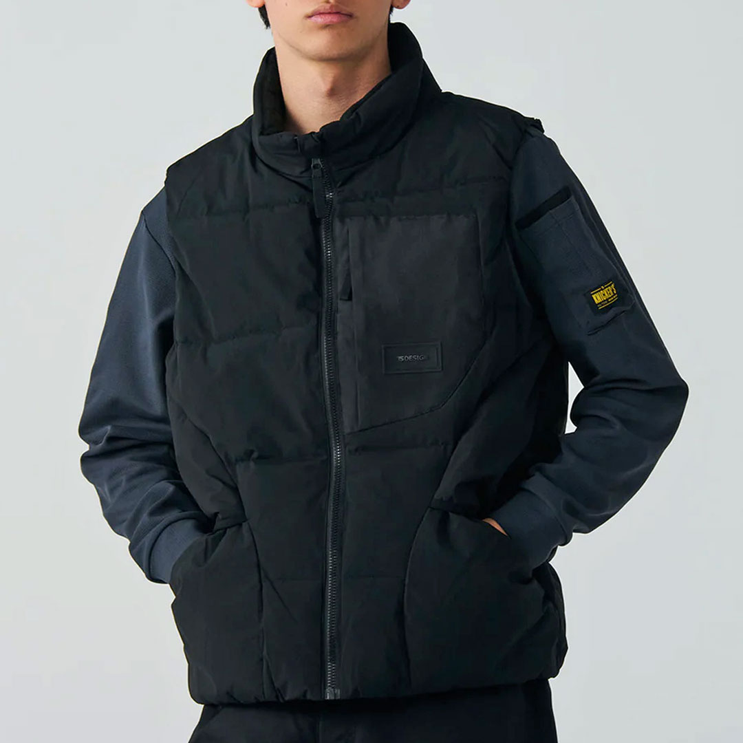 55328 防寒 ベスト ダウンベスト ストレッチ 軽量 防風 撥水 保温 中綿 メンズ 秋冬 ティーエスデザイン ニッカーズ 作業服 作業着 2025AW