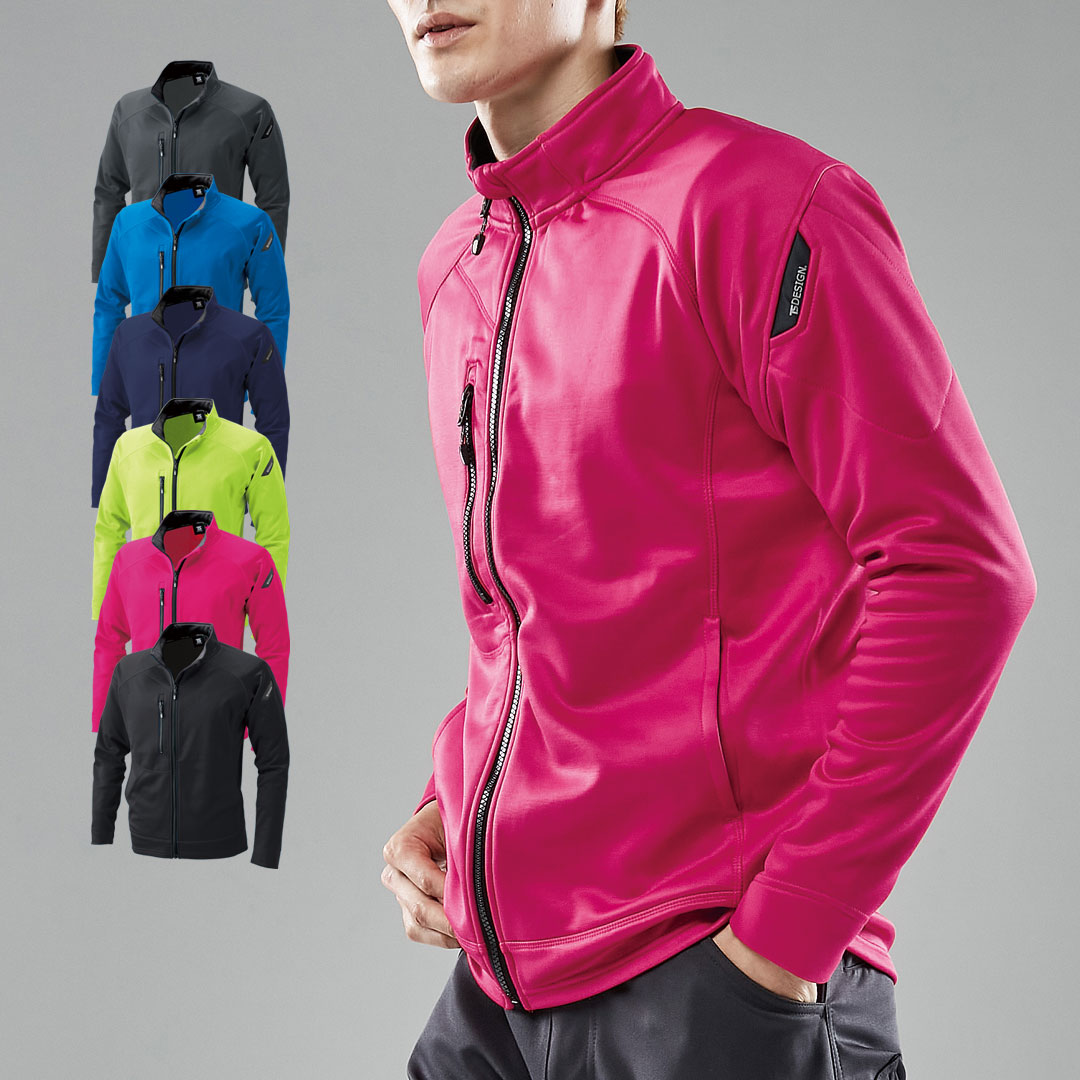 6636 防風 ジャケット 軽防寒 帯電防止 JIS T8118 制電 ストレッチ 軽量 撥水 透湿 保温 中綿 メンズ レディース 秋冬 ティーエスデザイン 作業服 作業着 ジャンパー アウター 2025AW