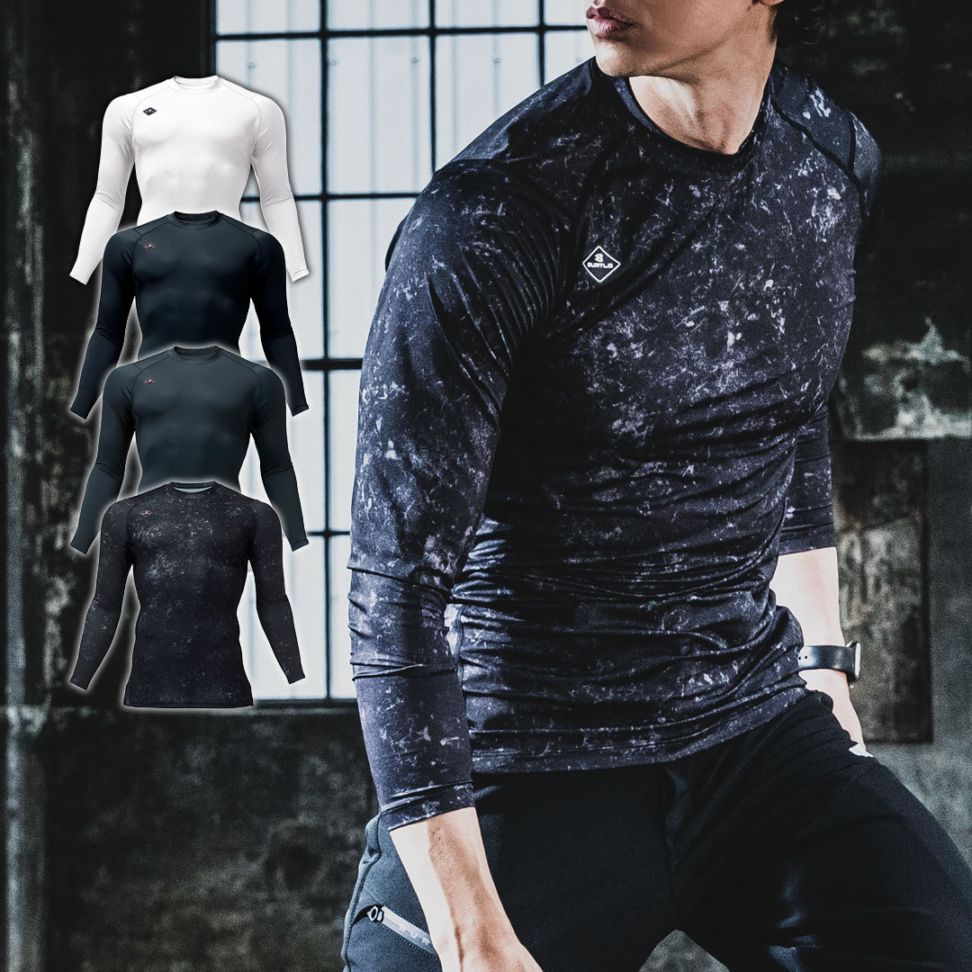 4112 長袖 インナー バートル BURTLE ストレッチ 吸汗速乾 軽量 UVカット メンズ レディース 春夏 秋冬 作業服 作業着 コンプレッション アンダーウェア 2025AW