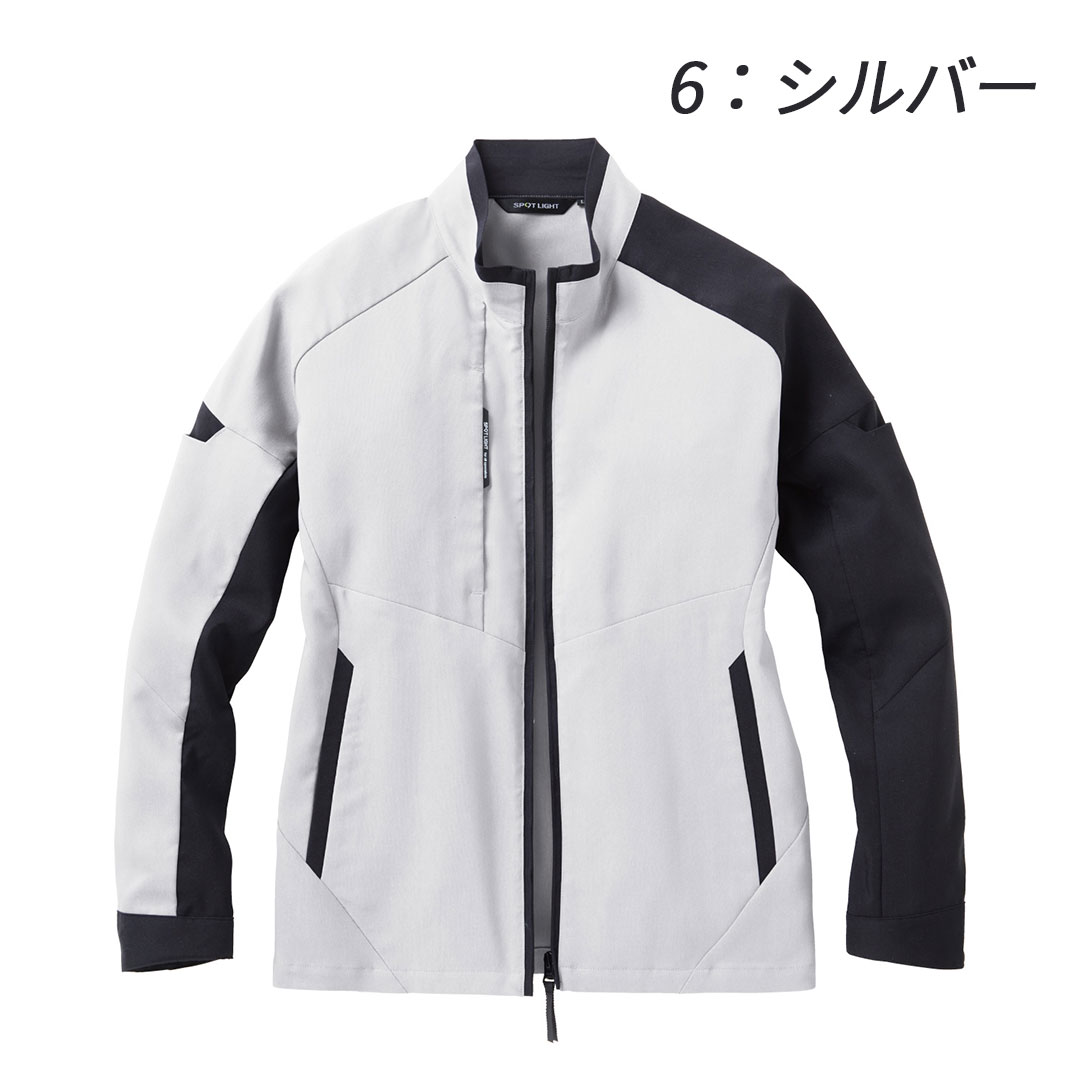 SPT12201 長袖 ブルゾン サンエス エコ素材 防汚 帯電防止 ストレッチ メンズ レディース 春夏 作業服 作業着 ジャンパー ジャケット 2024SS