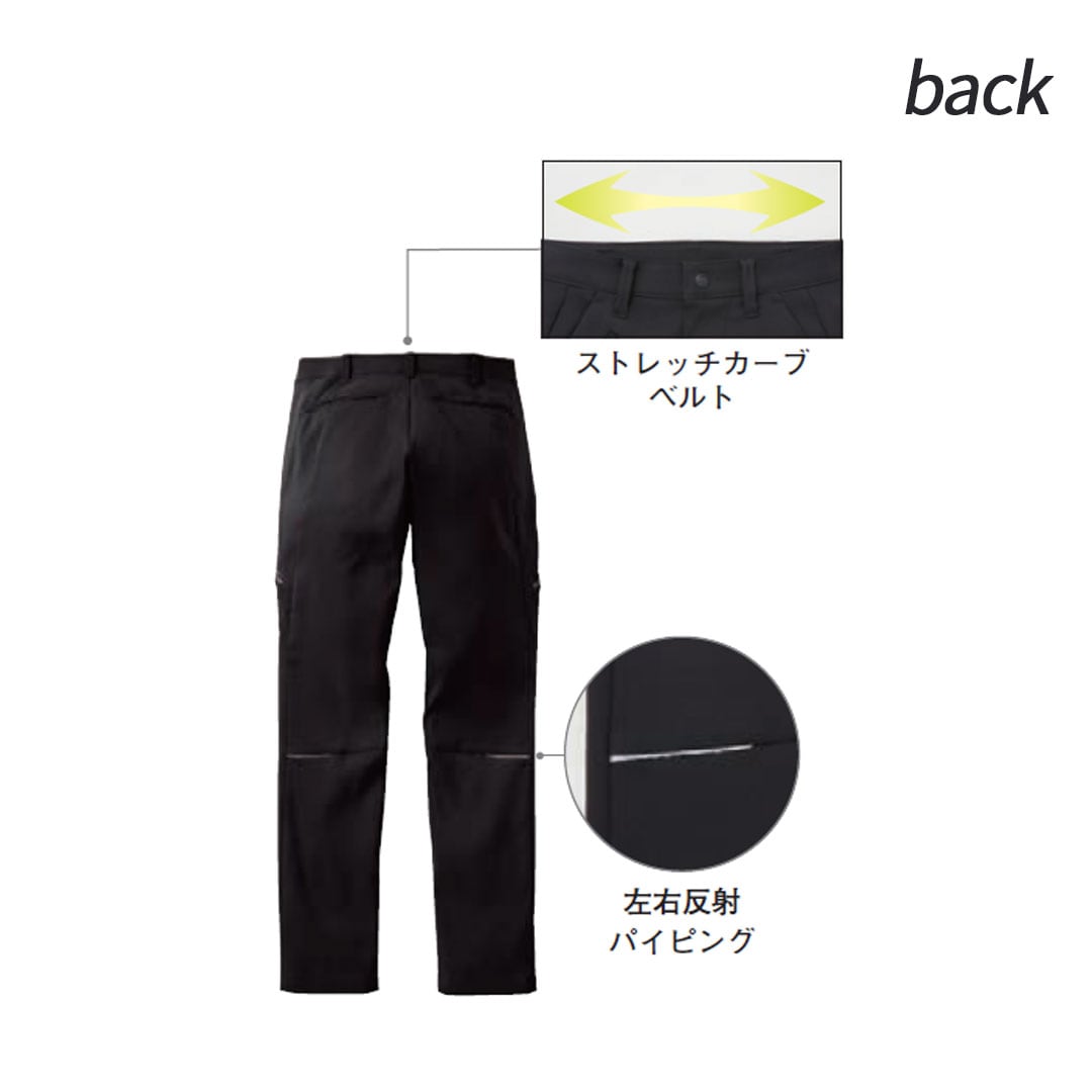 SPT12205 カーゴパンツ サンエス エコ素材 防汚 帯電防止 ストレッチ メンズ レディース 春夏 作業服 作業着 ズボン 2024SS