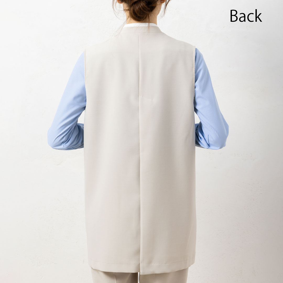 JANE PACKER ベスト ロング レディース 事務服 オフィス 制服 春 夏 秋 冬 春夏 秋冬 ストレッチ 抗菌 消臭 防汚 抗ウイルス ジェーン・パッカー 2024SS