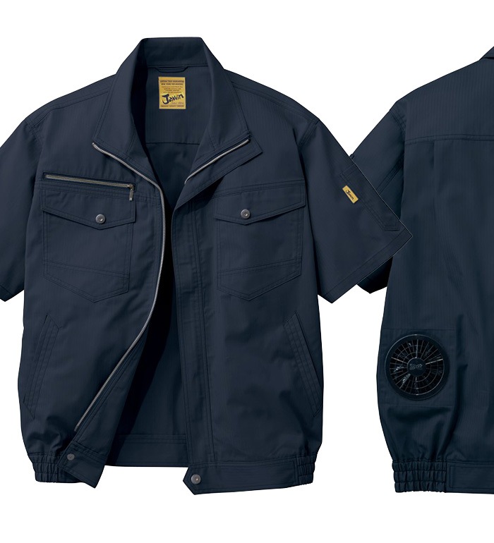 Jawin ジャウィン 空調服 54010 半袖ブルゾン 空調服 メンズ レディース  ファン バッテリー ケーブル別売り 作業服 作業着 