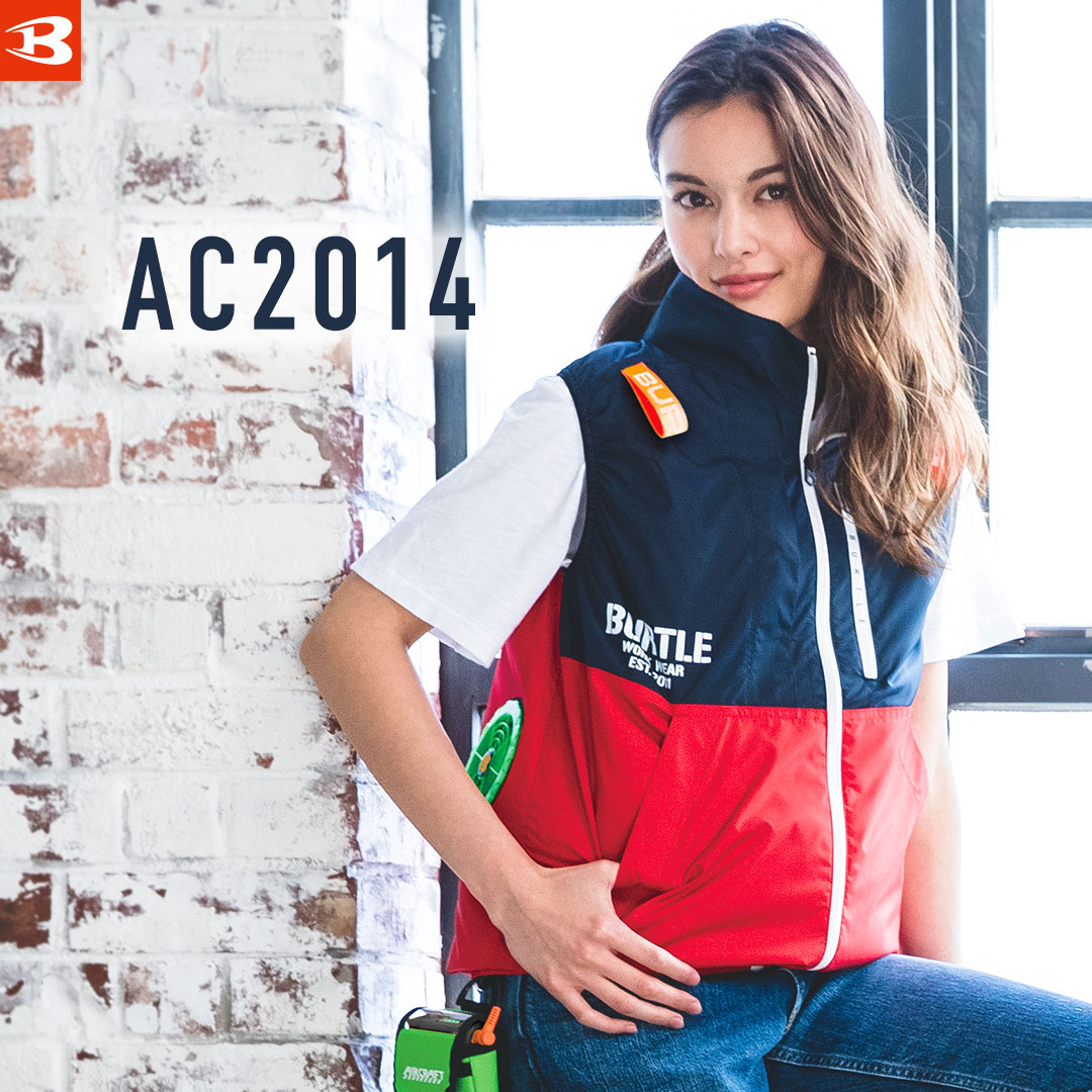 BURTLE バートル AC2014 ベスト 軽量 UVカット 遮熱 撥水 フルハーネス対応 メンズ レディース 春夏 作業服 作業着 AIR CRAFT エアークラフト 空調 服