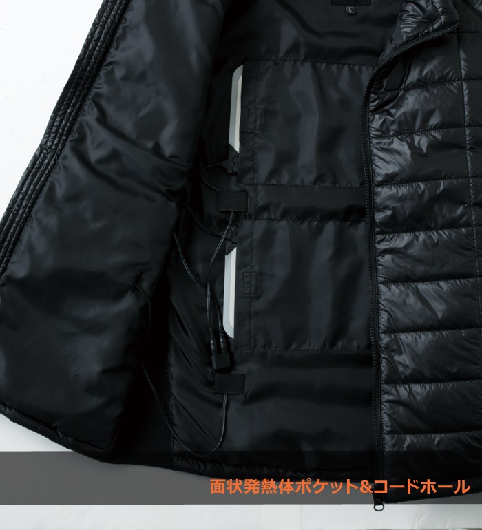 雷神服BO31960 ベストメンズ 防寒 インナー 作業服 作業着 単品 返品不可