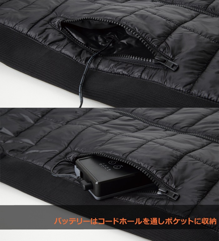 雷神服BO31960 ベストメンズ 防寒 インナー 作業服 作業着 単品 返品不可