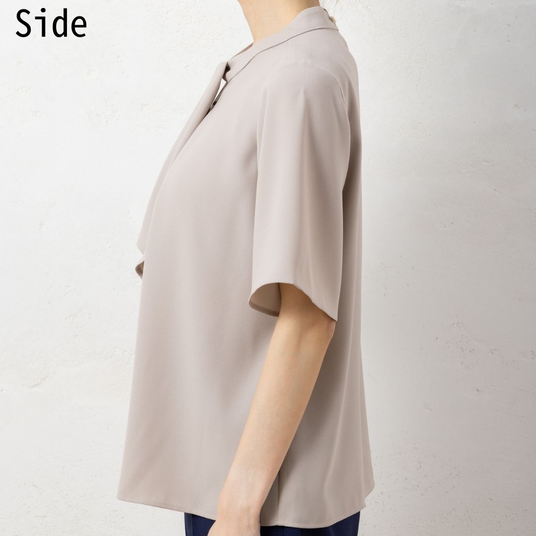 ブラウス ボウタイ 半袖 四分袖 カットソー シャツ レディース オフィス カジュアル 事務服 制服 春 夏 秋 春夏 ユニレディ 2026SS