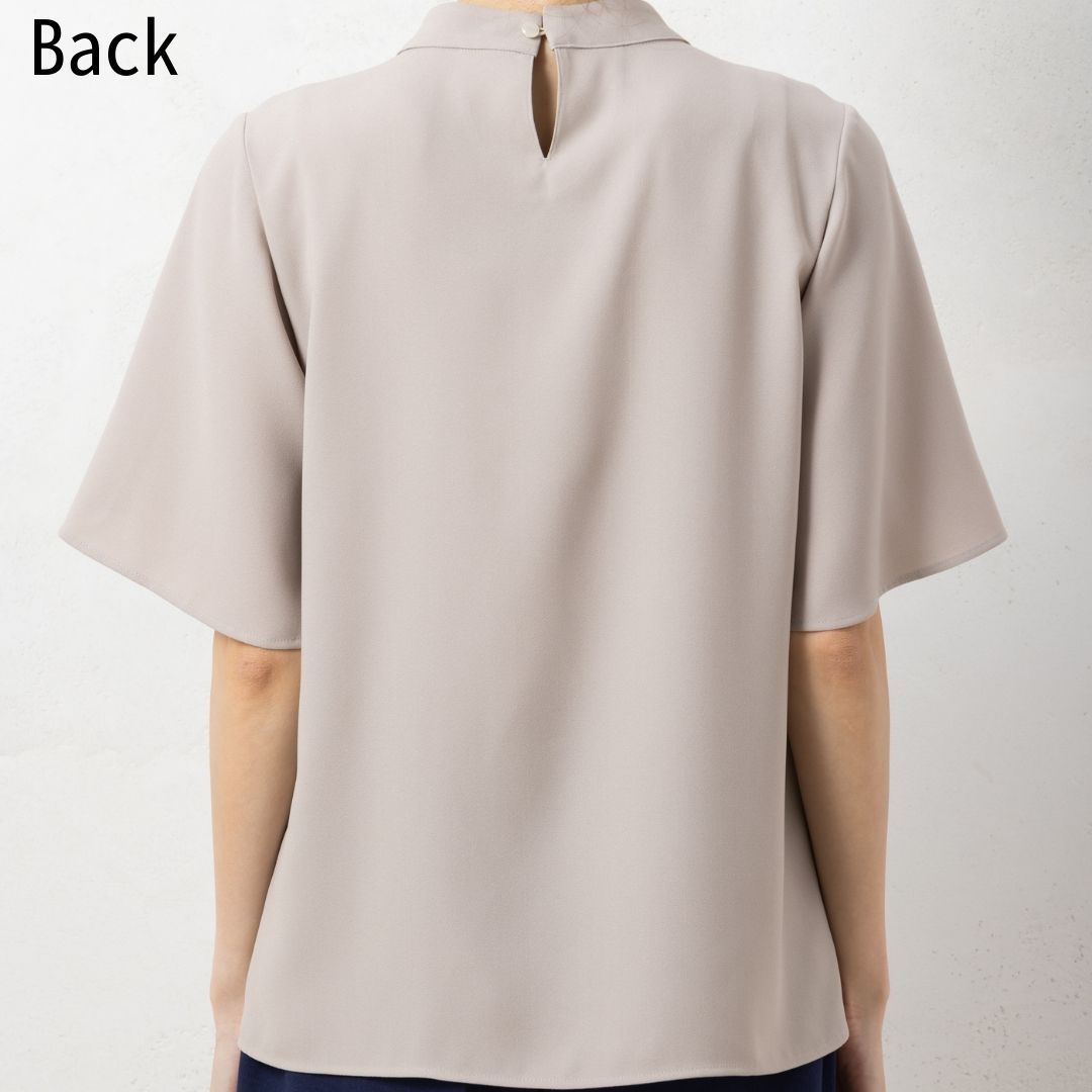 ブラウス ボウタイ 半袖 四分袖 カットソー シャツ レディース オフィス カジュアル 事務服 制服 春 夏 秋 春夏 ユニレディ 2026SS