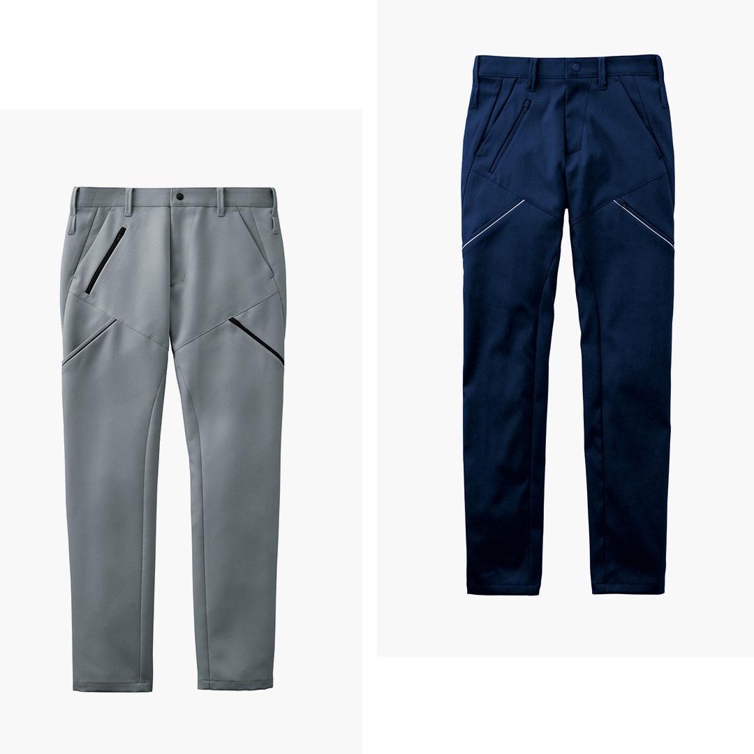 SUN-S サンエス SPT22205 カーゴパンツ 防汚 ストレッチ アシンメトリー メンズ レディース 秋冬 作業服 作業着 ズボン SPOTLIGHT