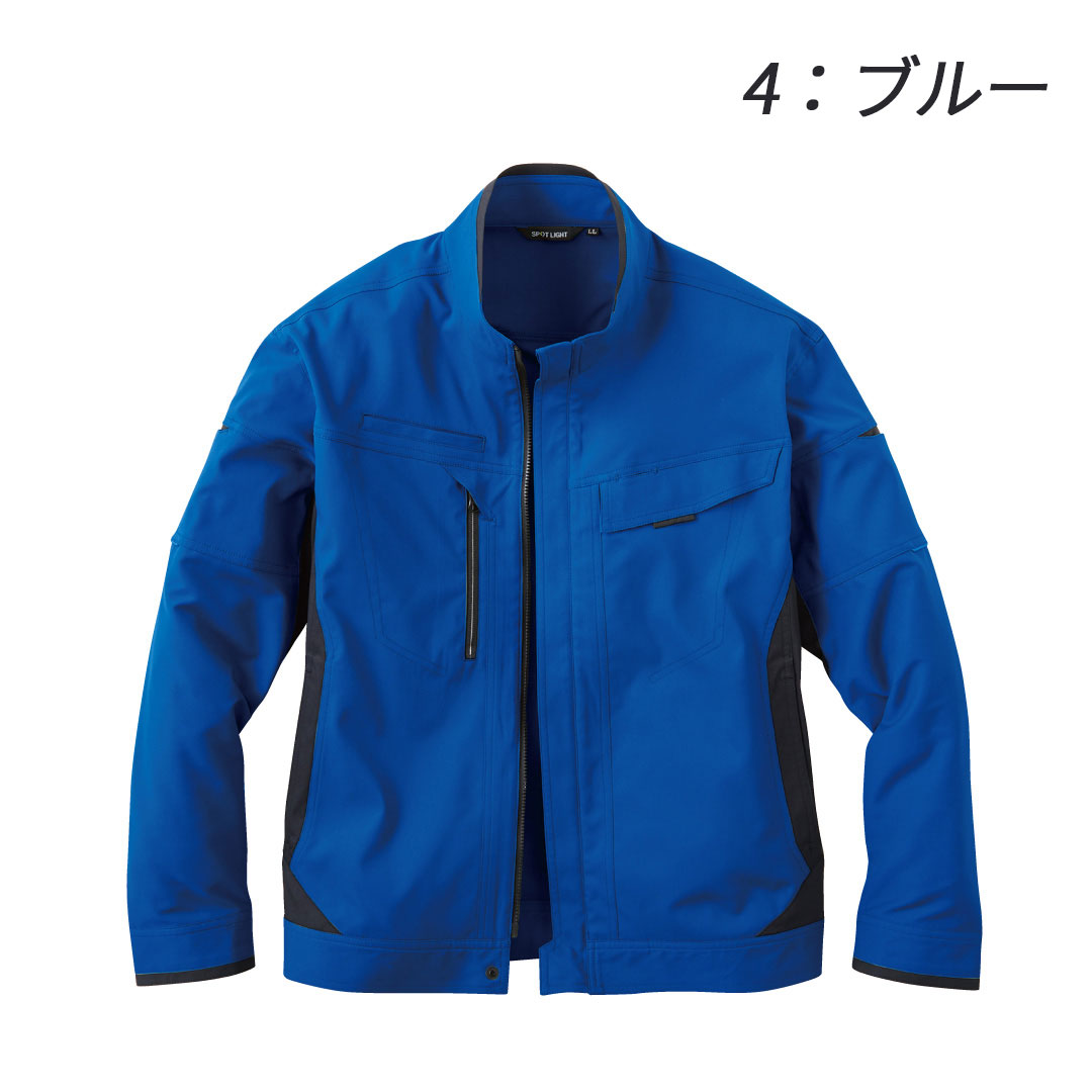SPT22421 長袖 ブルゾン サンエス エコ素材 軽量 帯電防止 防風 ストレッチ メンズ レディース 秋冬 作業服 作業着 ジャンパー ジャケット 2024AW