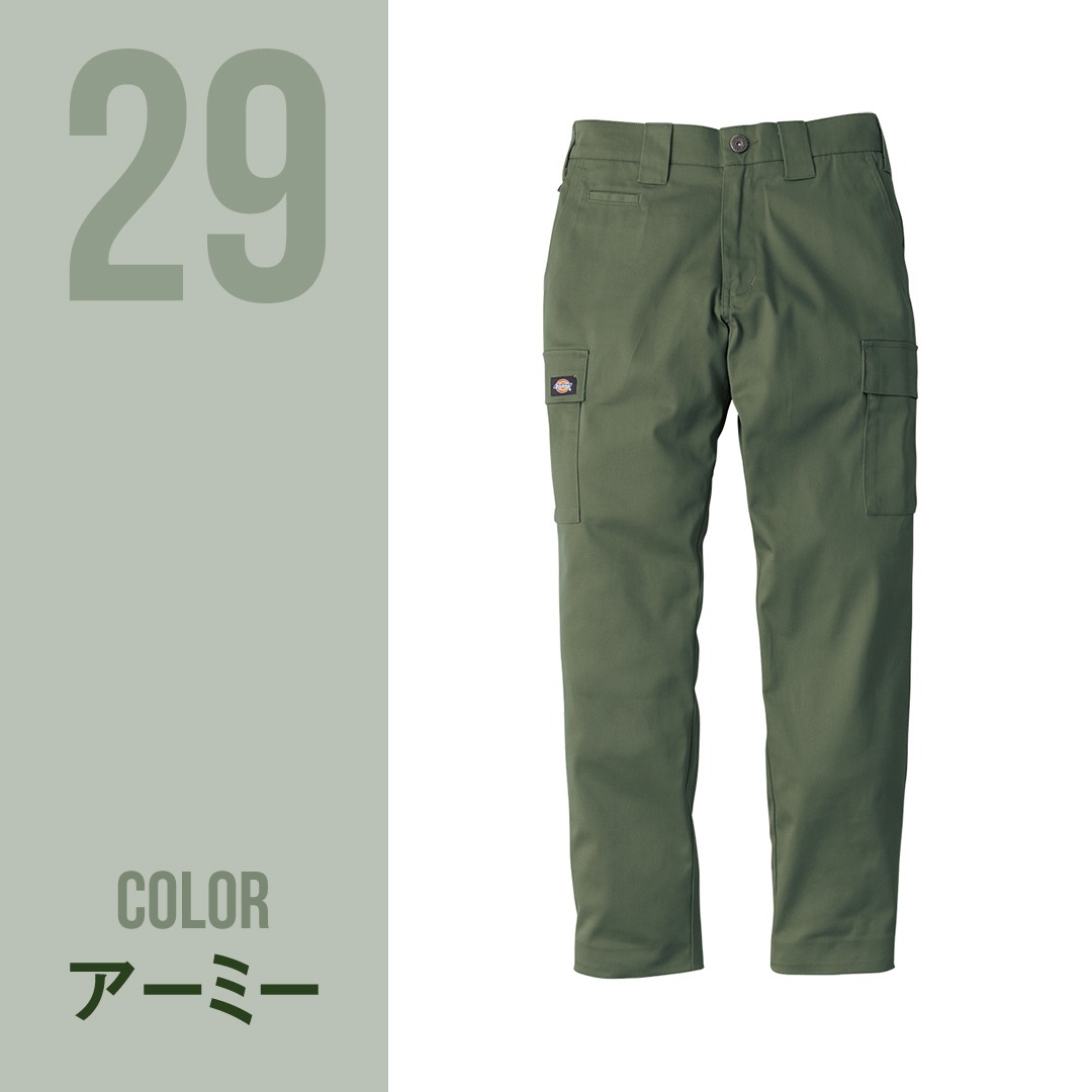 Dickies ディッキーズ D2875 カーゴパンツ ノータック ストレッチ メンズ レディース 春秋冬 作業服 作業着 ズボン 100周年記念モデル オールドスタイル