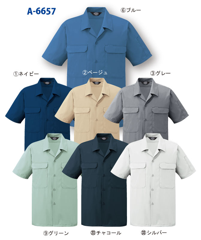 ANDARE SCHIETTI アンドレ スケッティ byコーコス信岡 A6657 開襟半袖