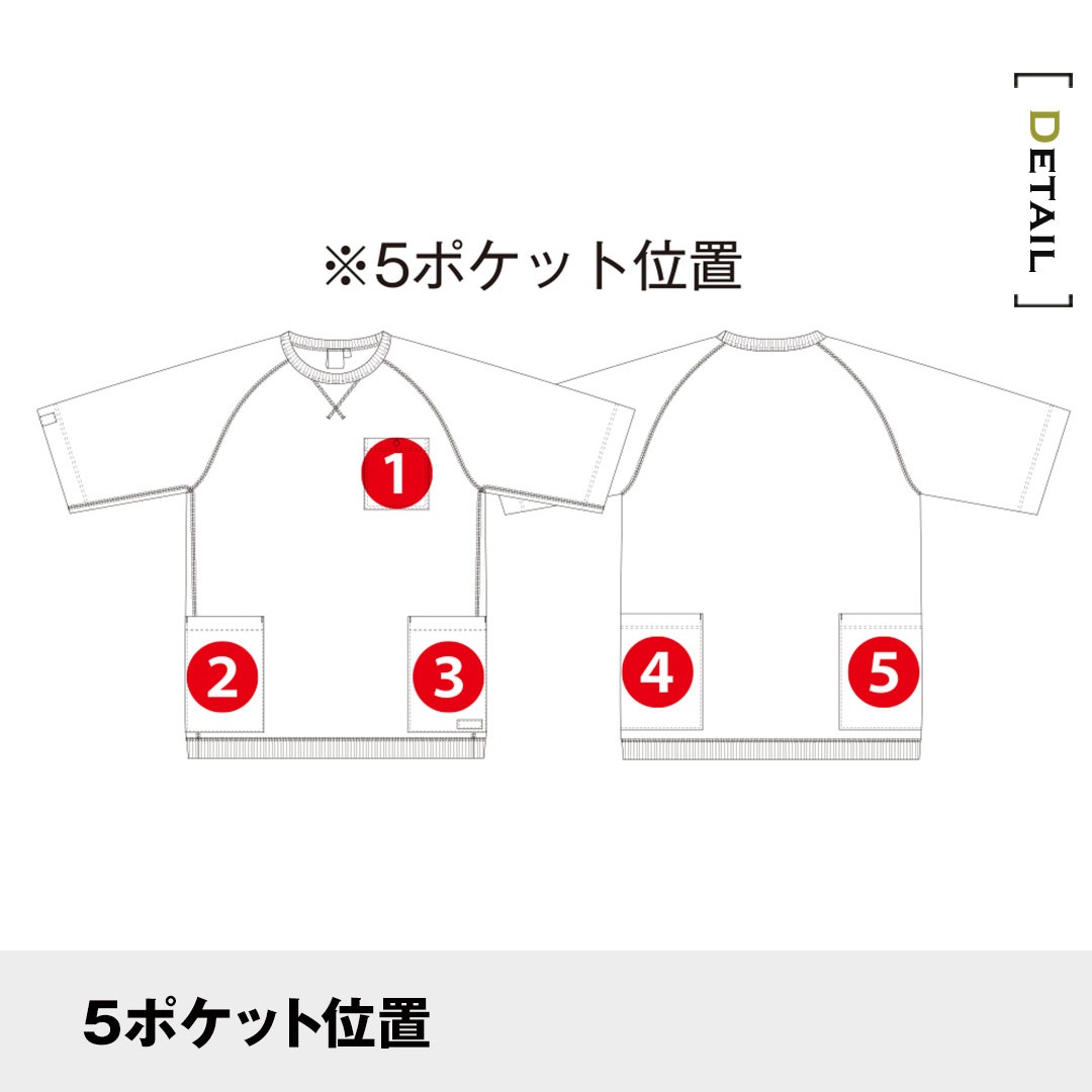 【廃番】GLADIATOR グラディエーター G437 半袖 Tシャツ 5ポケット ワッフル 収納力 メンズ レディース 春夏秋冬 作業服 作業着