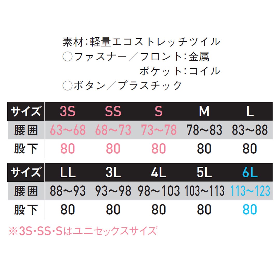 SPT22425 カーゴパンツ サンエス エコ素材 軽量 帯電防止 防風 ストレッチ メンズ レディース 秋冬 作業服 作業着 ズボン 2024AW