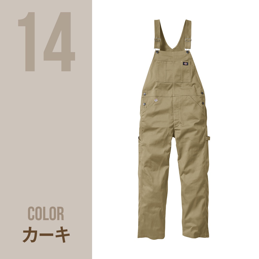 Dickies ディッキーズ D769 オーバーオール サロペット ストレッチ チノ 秋冬 メンズ レディース 作業服 作業着 つなぎ オールインワン