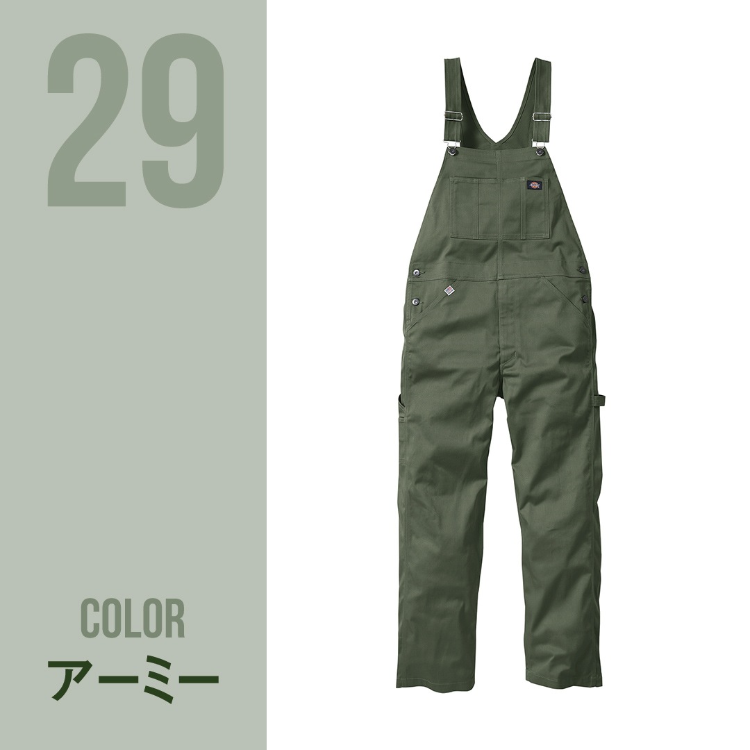 Dickies ディッキーズ D769 オーバーオール サロペット ストレッチ チノ 秋冬 メンズ レディース 作業服 作業着 つなぎ オールインワン