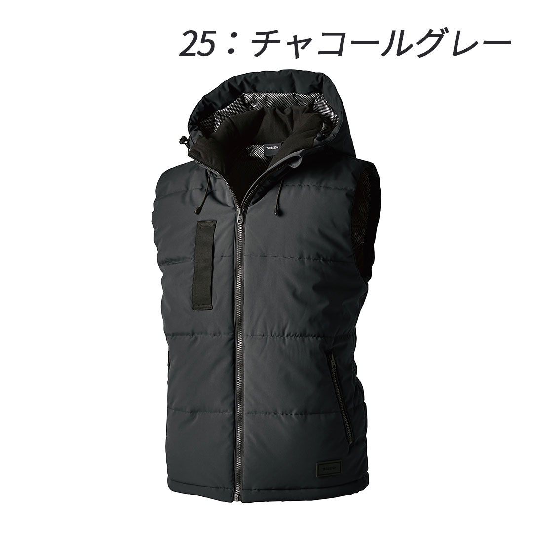 1928 防寒 ベスト TS DESIGN ティーエスデザイン 2024AW メンズ 保温 中綿 ストレッチ 静電気ケア 反射 作業服 作業着
