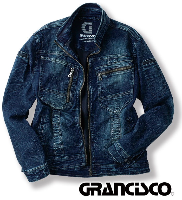 GCA700 長袖 ジャケット グランシスコ メンズ 春 秋 冬 デニム