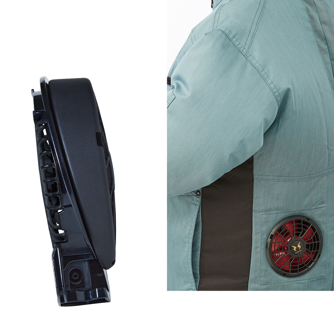 空調風神服 RD9310PH ハイパワー ファンセット 24V仕様 ななめファン2個 ケーブル 2023年製 【※返品交換不可※】