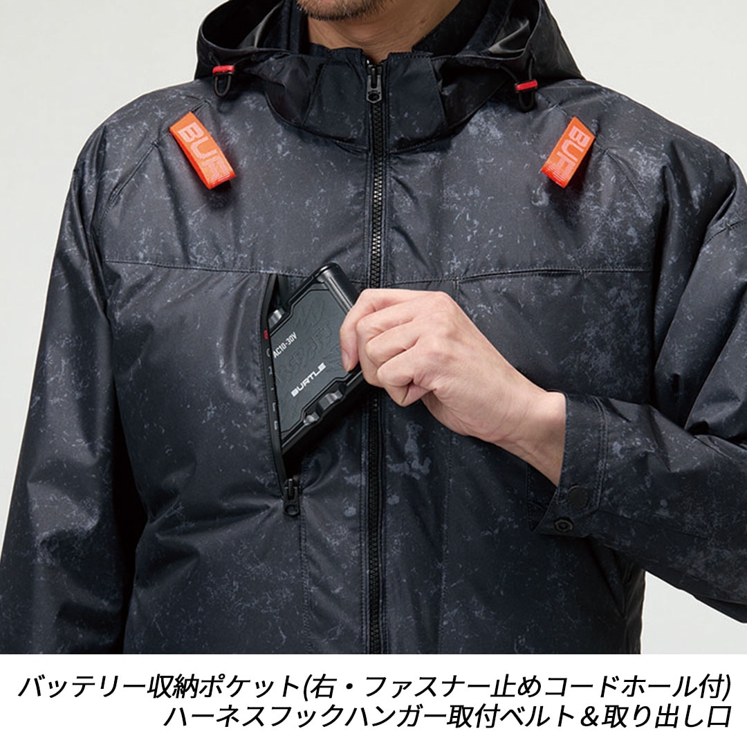 BURTLE バートル AC2096 エアークラフト 半袖 ブルゾン (ファンなし