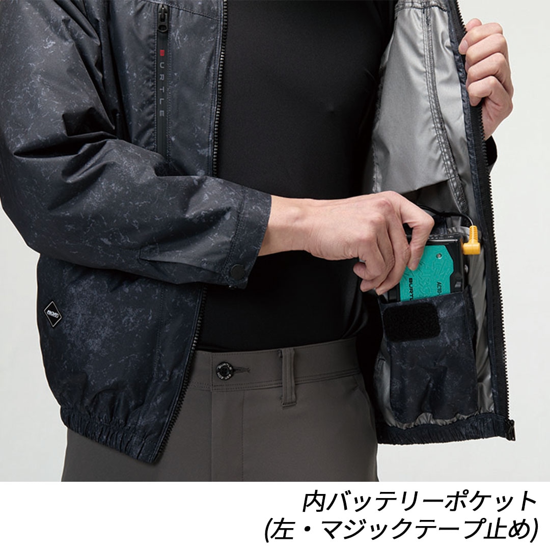 BURTLE バートル AC2096 エアークラフト 半袖 ブルゾン (ファンなし